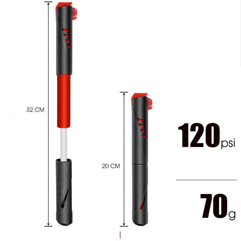 Mini Bomba de Ar Prática 120psi