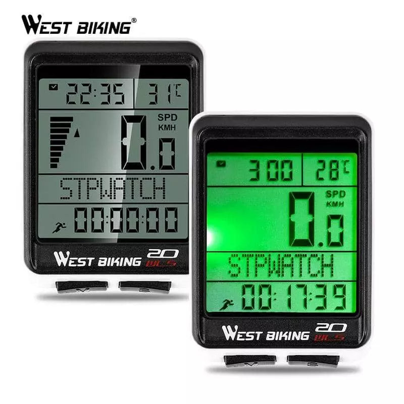 Hodômetro LED Ciclismo com Wireless West Biking 2.0