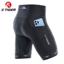 Short Esportivo Ciclismo Profissional com Bolso Traseiro Acolchoado em Gel 5D X tiger