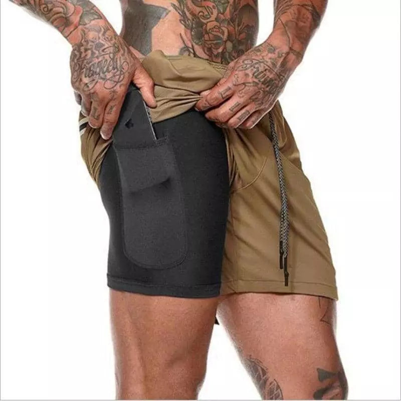 Novo Short Confort 2 em 1 Respirável para Corrida