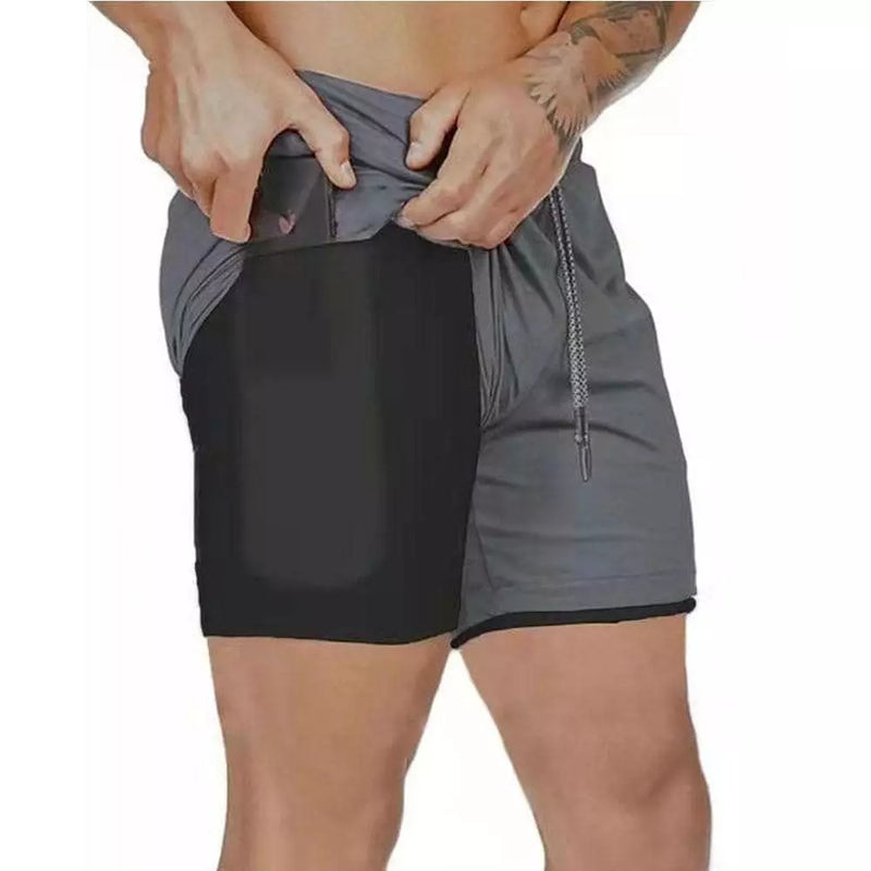 Novo Short Confort 2 em 1 Respirável para Corrida