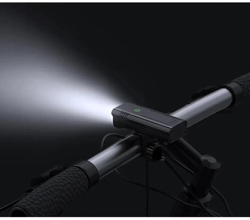 Farol de Bike Profissional Recarregável USB, 6-8 LEDS Luzes Dianteiras e Traseiras - Viverdadiz