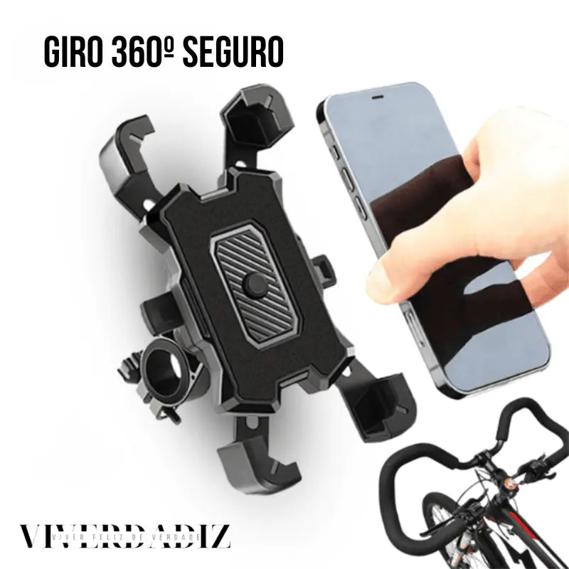 Novo Suporte para Celular Giro 360 Bike