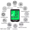 Odômetro LED Ciclismo Wireless A Prova D'Água