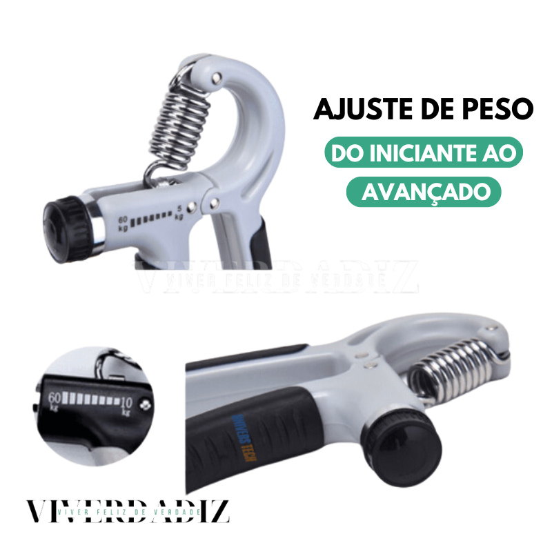 Novo Hand Grip Progressivo - Fortalecedor de Antebraço Regulável 10 a 60kg