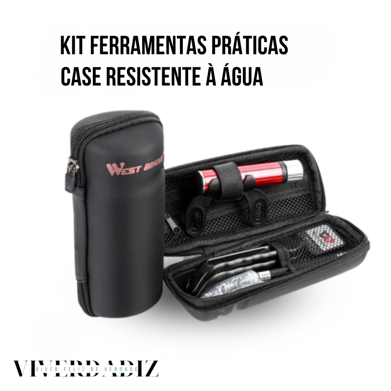 Kit Reparo Prático Portátil com Case West Biking