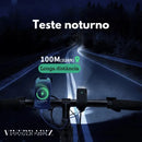 Kit Farol de Bike Profissional Recarregável USB, 6-8 LEDS Luzes Dianteiras e Traseiras