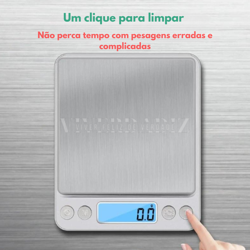 Balança Profissional Digital Para Cozinha LCD de Precisão, 0.01G, 500G, 3KG