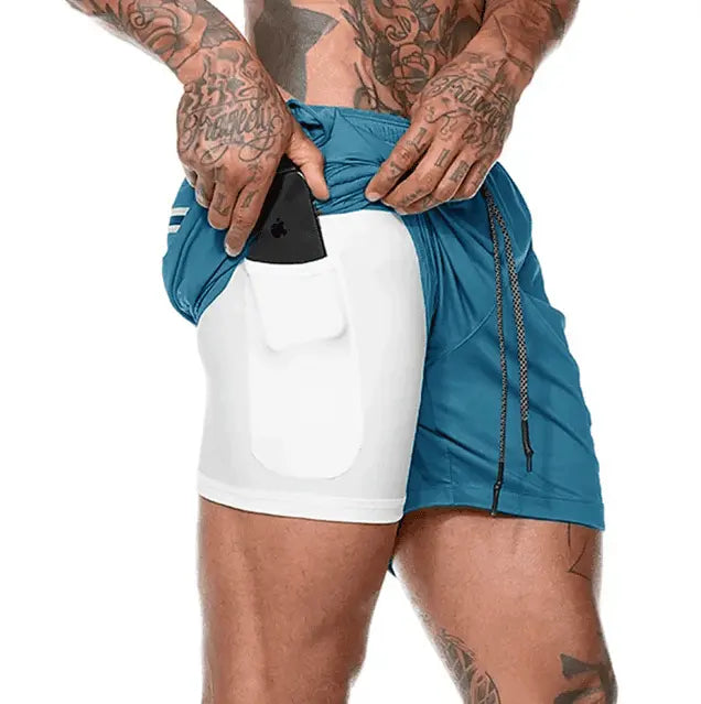 Novo Short Confort 2 em 1 Respirável para Corrida