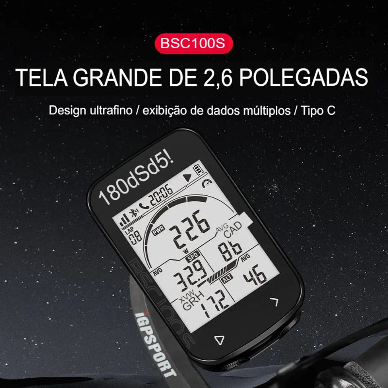 Ciclo Computador Wireless Profissional IGPSPORT: GPS Bike de Alto Desempenho Com Tela Adaptativa à prova D'água